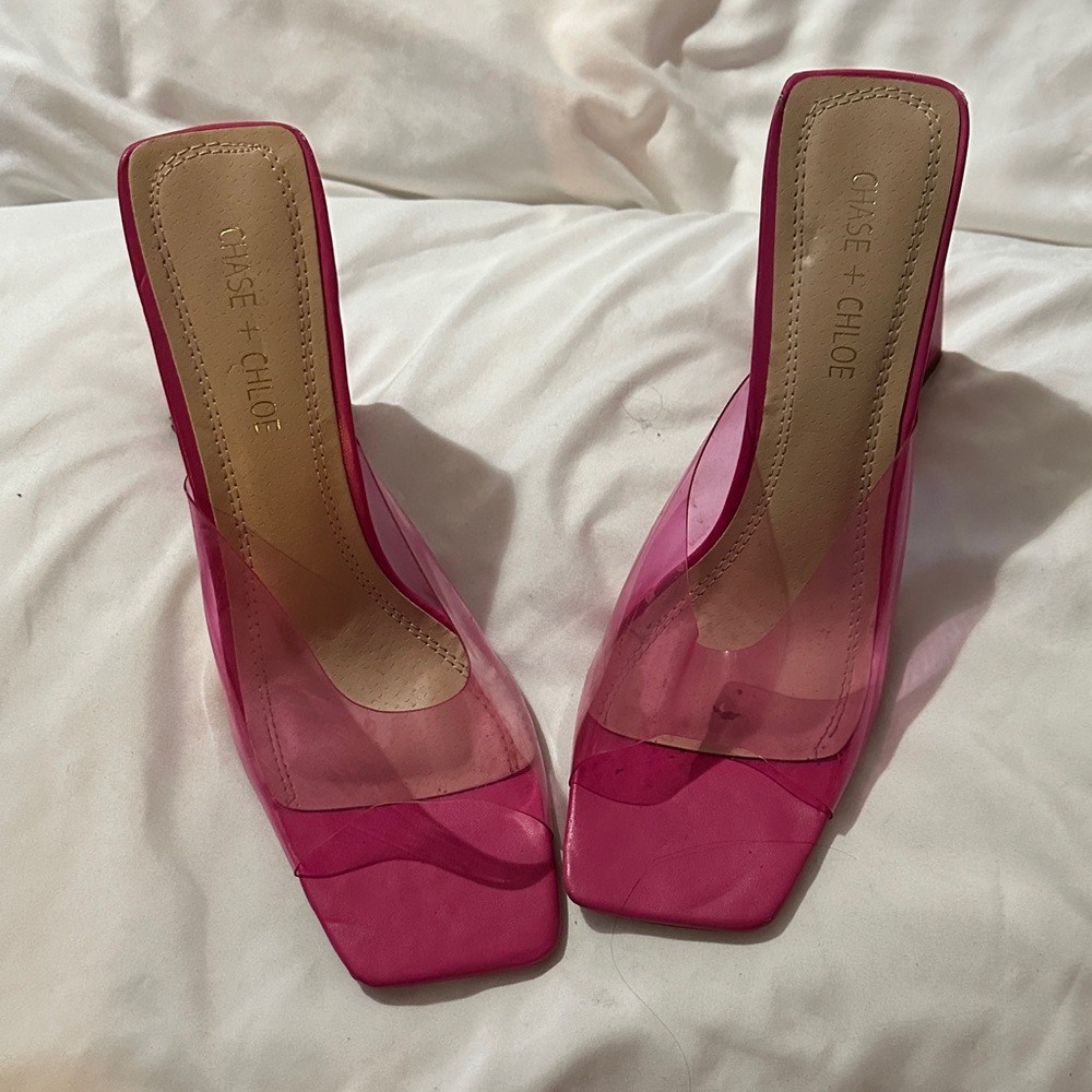 Chase + Chloe Fuchsia Heels